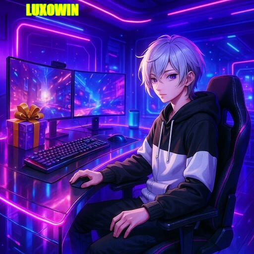 Imagem promocional da LUXOWIN mostrando a plataforma e suas vantagens