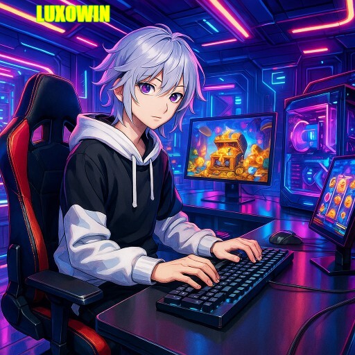 Imagem promocional da LUXOWIN mostrando a plataforma e suas vantagens