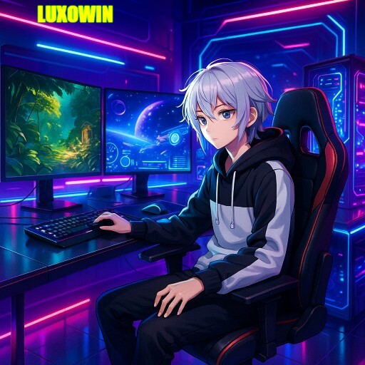 Imagem promocional da LUXOWIN mostrando a plataforma e suas vantagens