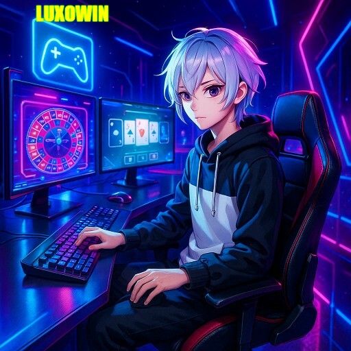 Imagem promocional da LUXOWIN mostrando a plataforma e suas vantagens