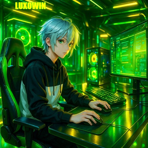 Imagem promocional da LUXOWIN mostrando a plataforma e suas vantagens