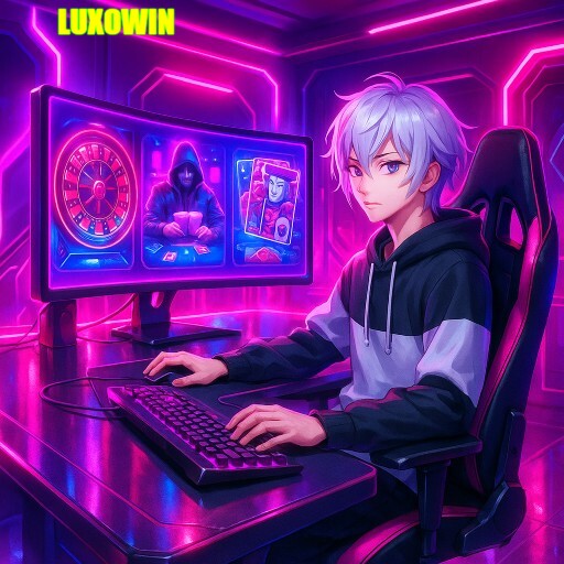 Imagem promocional da LUXOWIN mostrando a plataforma e suas vantagens