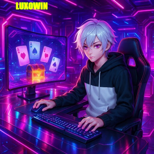 Imagem promocional da LUXOWIN mostrando a plataforma e suas vantagens